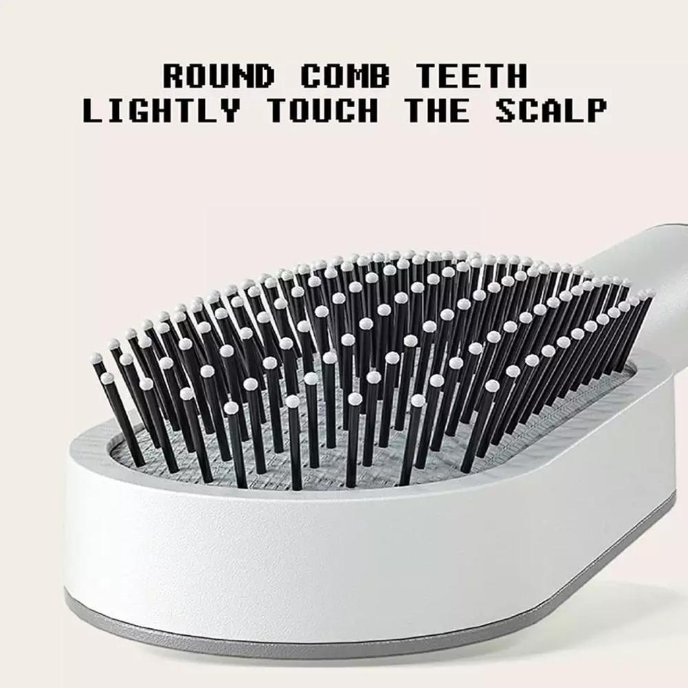 Self Cleaning Hair Brush For Women Massage Scalp Promote Blood Circulation Anti Hair Loss 3D Hair Growth Comb Hairbrush Self-Cleaning Hair Brush   3D Air Cushion Massager Brush   Airbag Massage Comb B