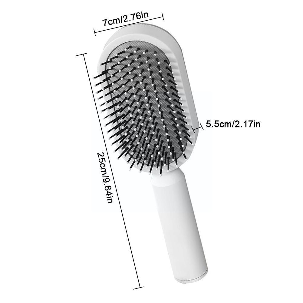 Self Cleaning Hair Brush For Women Massage Scalp Promote Blood Circulation Anti Hair Loss 3D Hair Growth Comb Hairbrush Self-Cleaning Hair Brush   3D Air Cushion Massager Brush   Airbag Massage Comb B