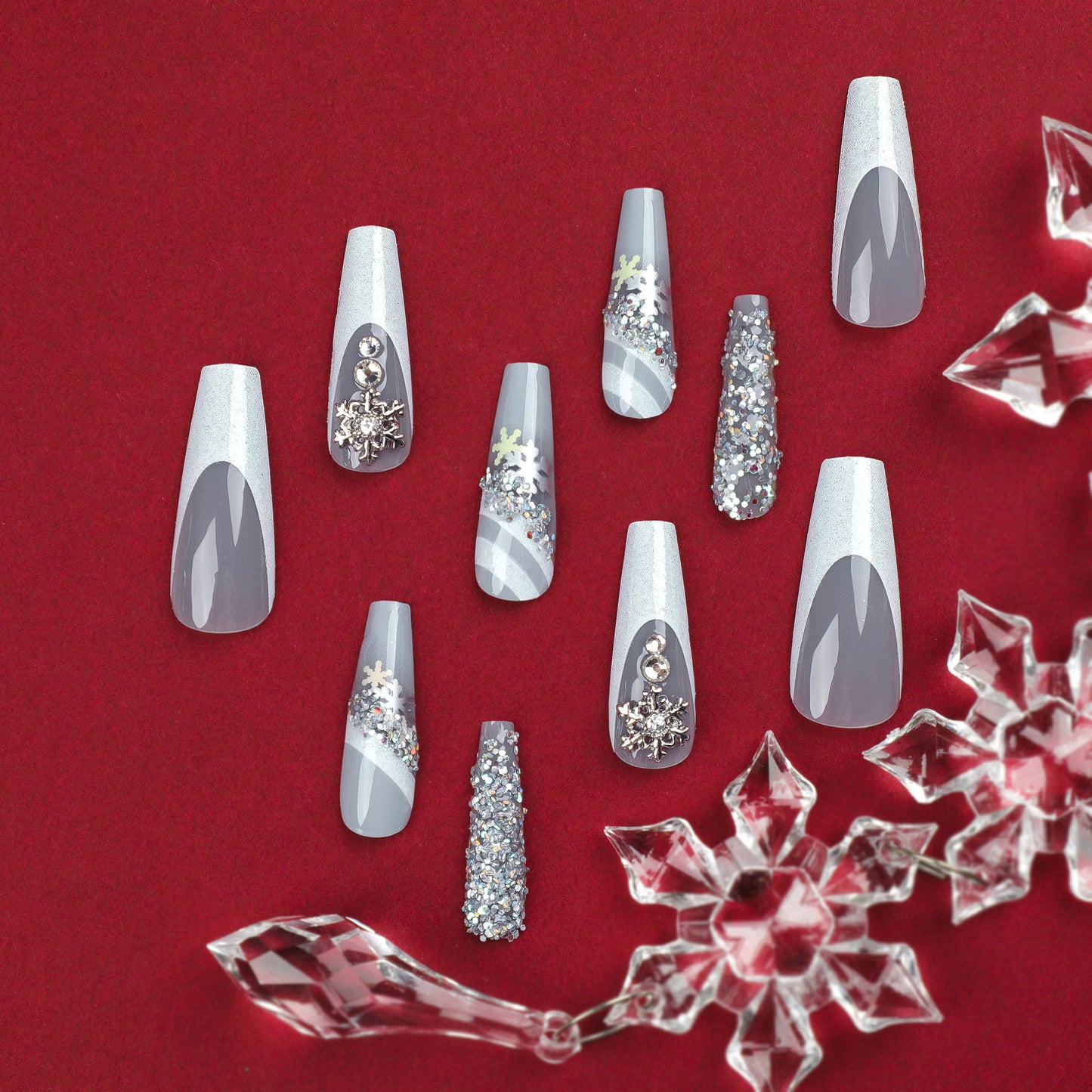 Christmas Nail Tips Set